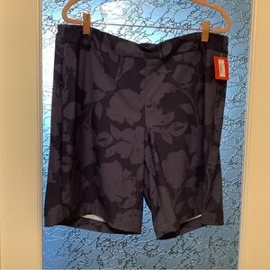 SPANX Navy Floral Women's 10”, Bermuda, lightweight, pull-on Shorts